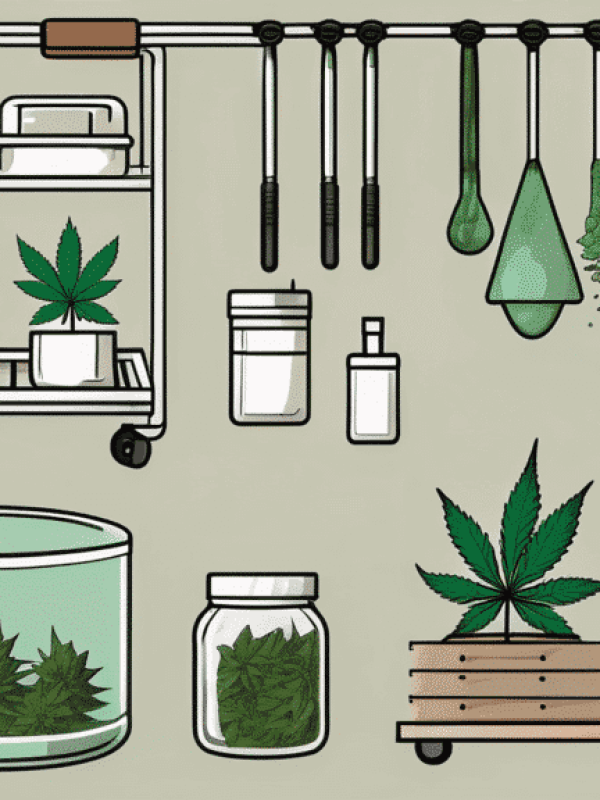 Drying cannabis plants in a controlled room with specific Water Activity (aw) and Relative Humidity (RH) levels, as outlined in the Cannabis Plant Drying Guide eBook.
